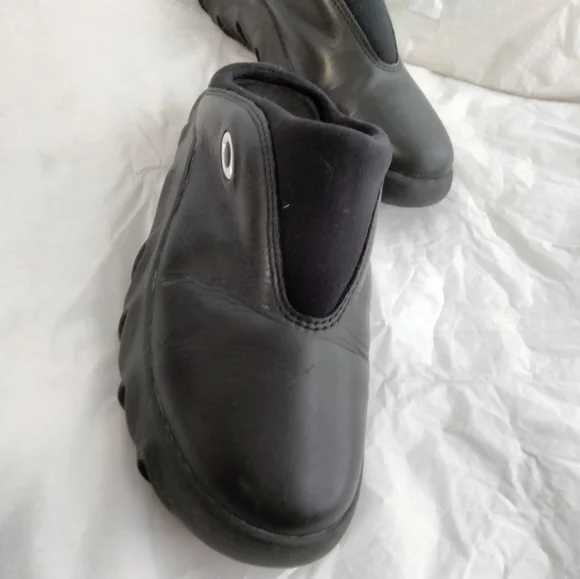 Vtg Oakley Bobbie Black Clogs Leather Womens 8.5 Rare - Picture 14 of 16